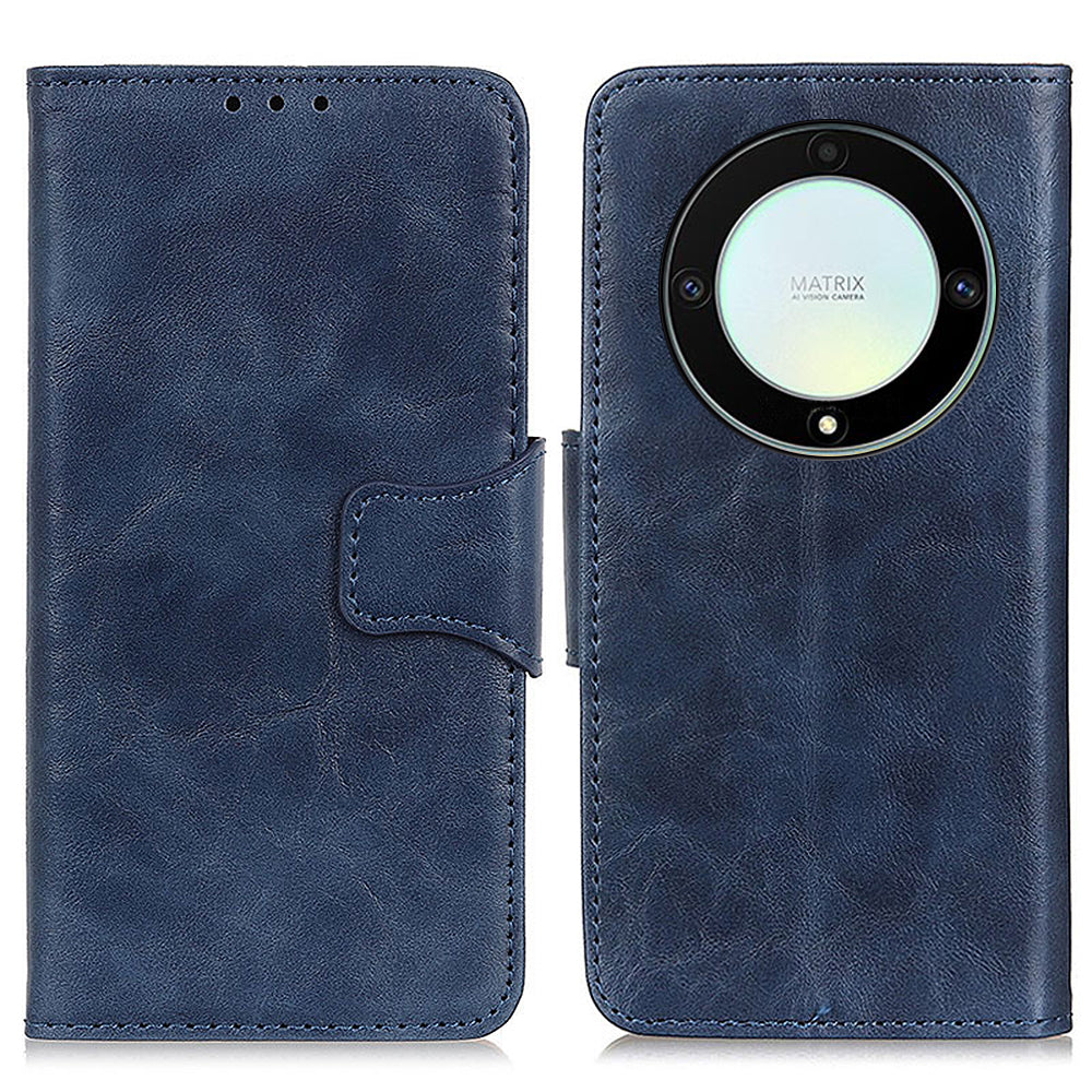 For Honor X9a 5G X40 5G Magic5 Lite 5G Crazy Horse Texture Wallet Phone Cover Split Leather Phone Stand Case