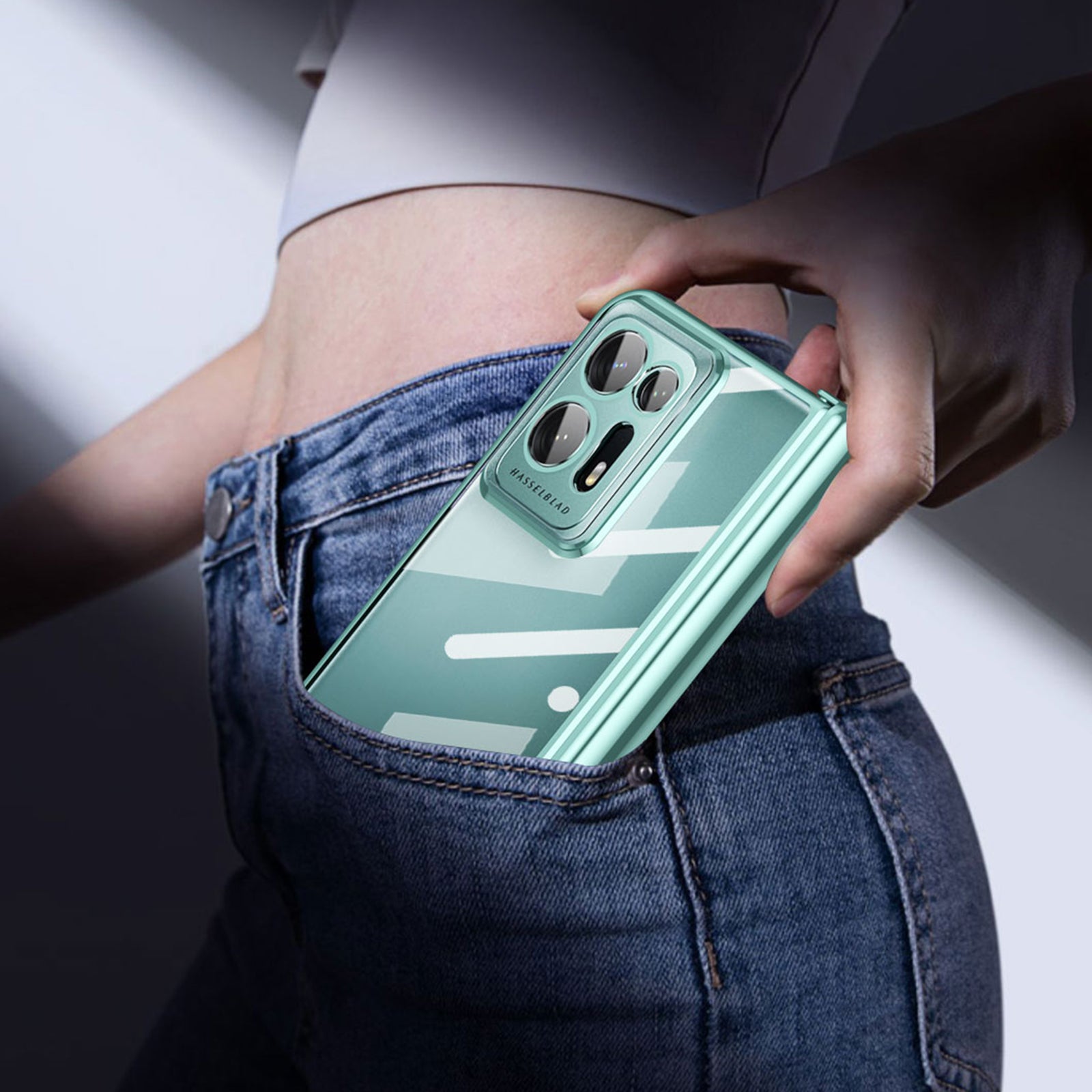 Phone Case For Oppo Find N2 5G Magnetic Hinge Anti-drop Hard PC Phone Cover with Screen Protector