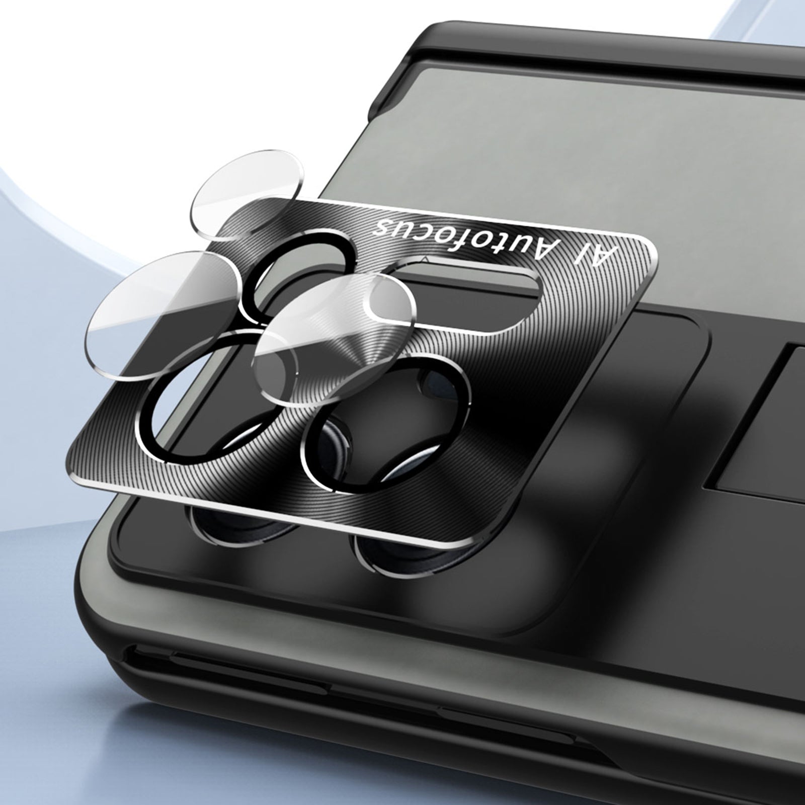 Anti-fall Phone Case For Oppo Find N2 5G Hinge Protection Kickstand Nappa Texture Phone Cover with Tempered Glass Film