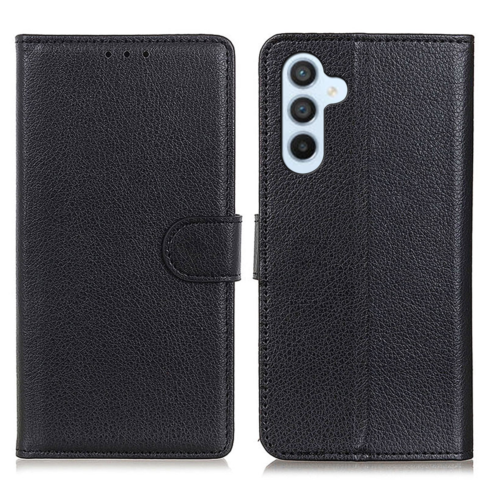 For Samsung Galaxy A24 4G PU Leather Wallet Phone Case Litchi Texture Stand Magnetic Phone Cover