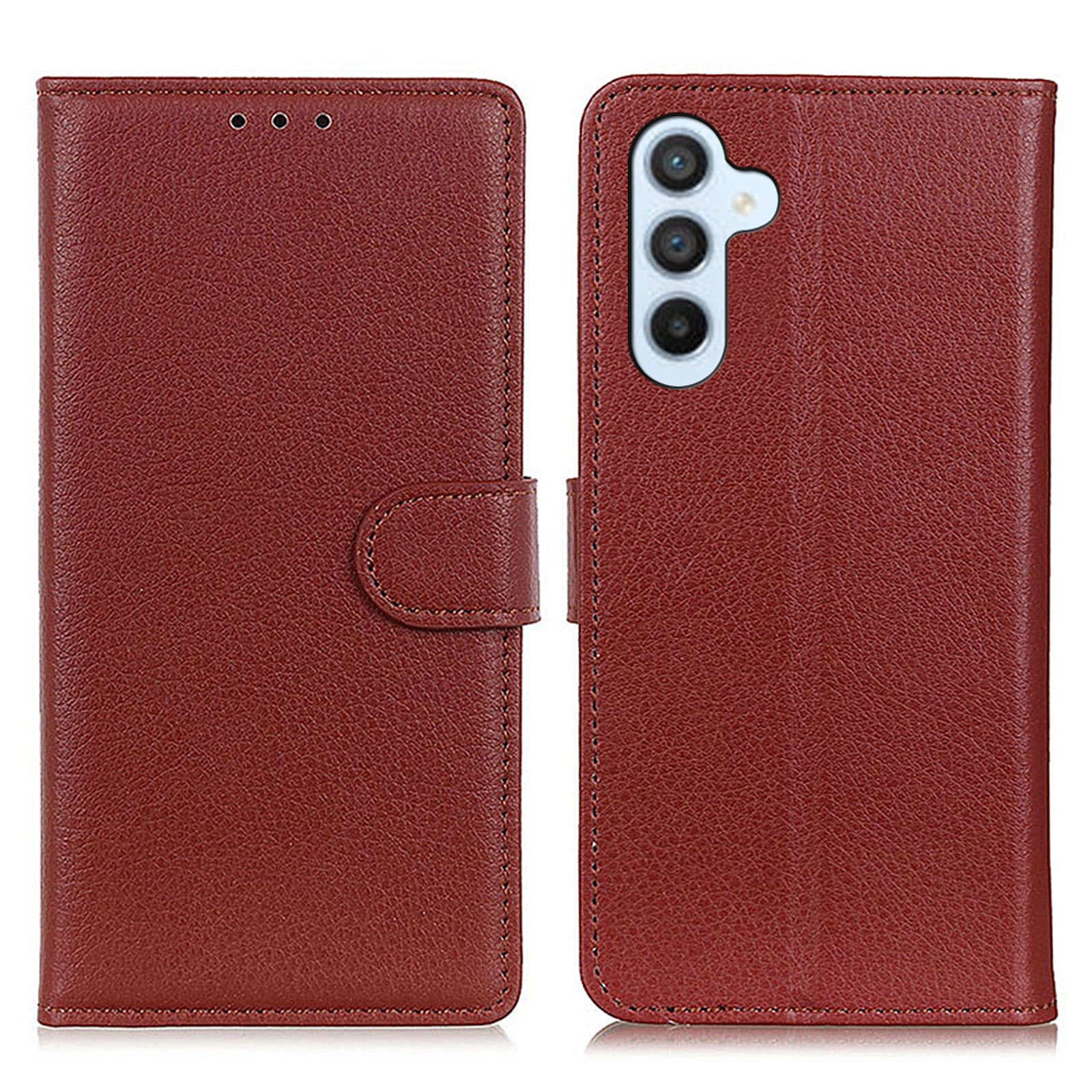 For Samsung Galaxy A24 4G PU Leather Wallet Phone Case Litchi Texture Stand Magnetic Phone Cover