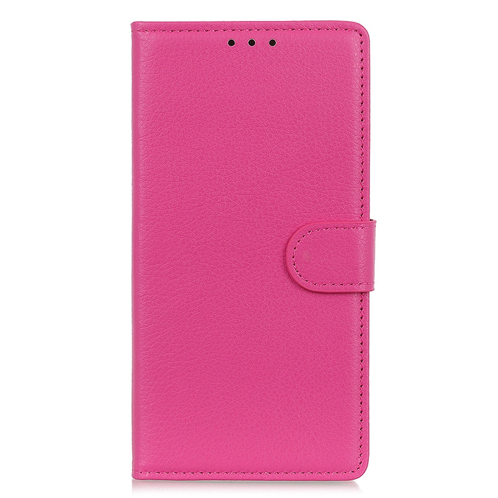 For Samsung Galaxy A24 4G PU Leather Wallet Phone Case Litchi Texture Stand Magnetic Phone Cover
