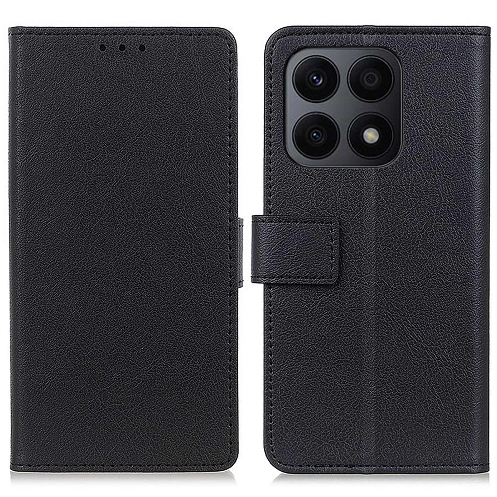 PU Leather Mobile Phone Case For Honor X8a 4G Magnetic Flip Holster Stand Wallet Cover