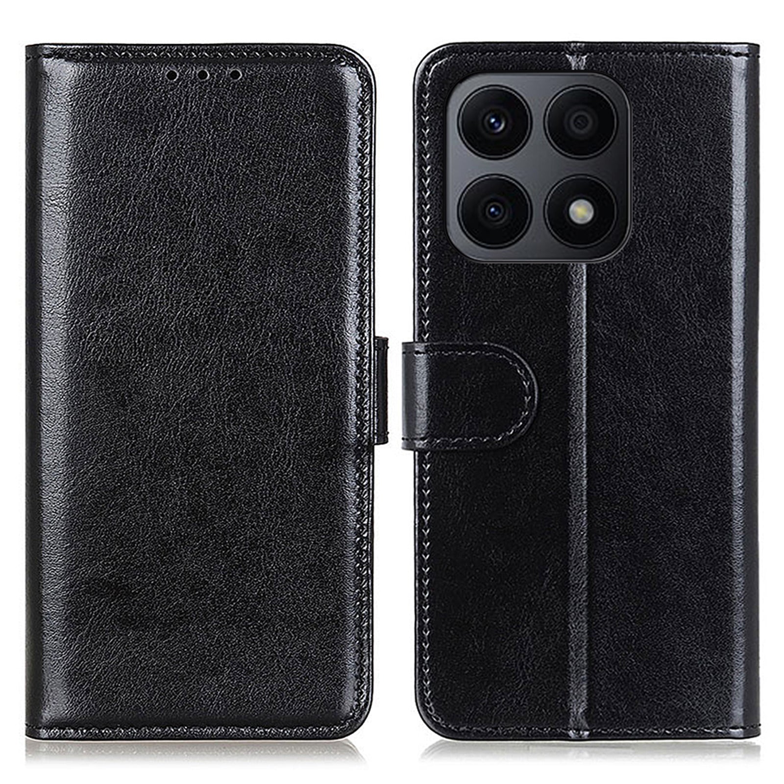 Wallet Case For Honor X8a 4G Flip PU Leather Crazy Horse Texture Stand Phone Cover
