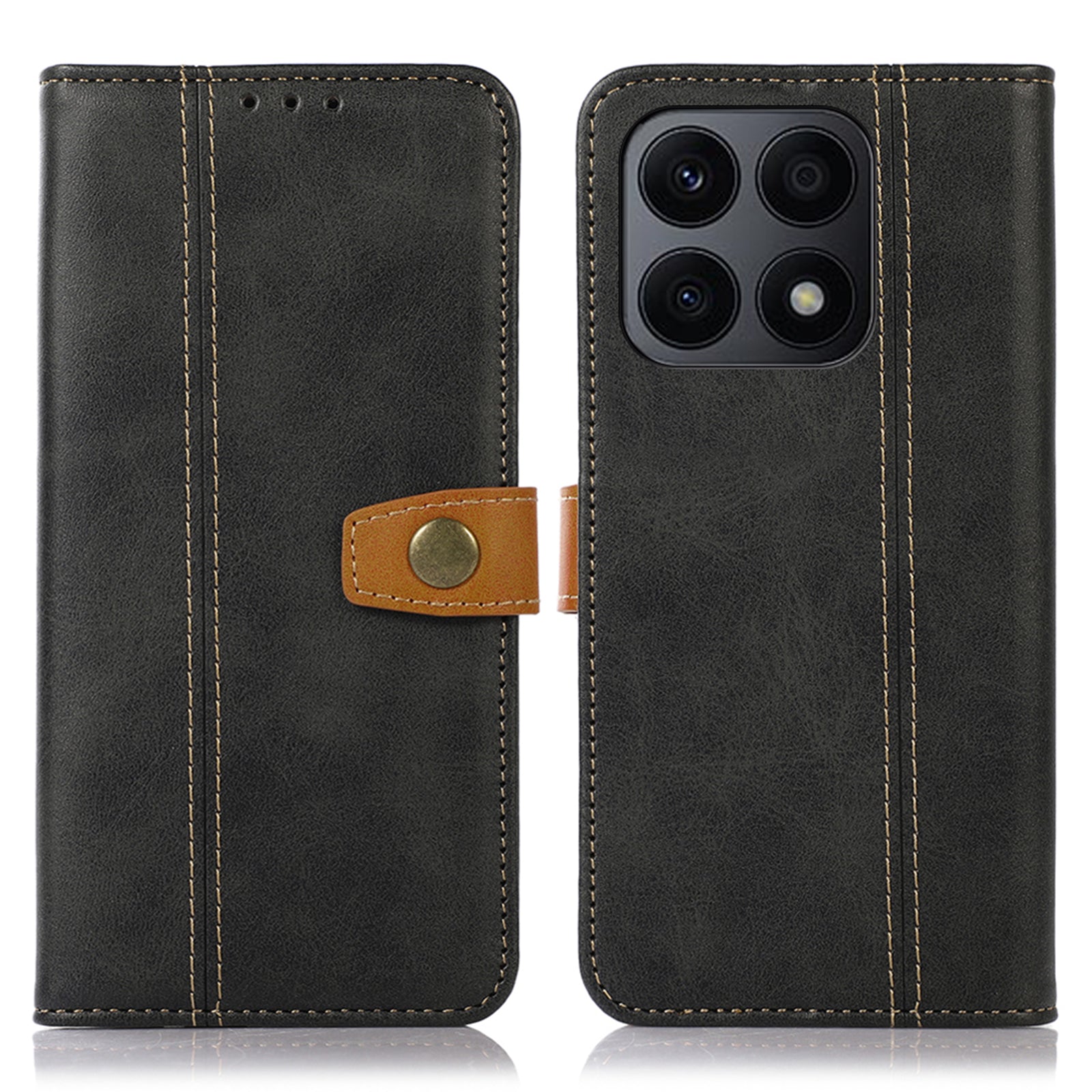 PU Leather Case For Honor X8a 4G Magnetic Flip Stand Wallet Phone Cover