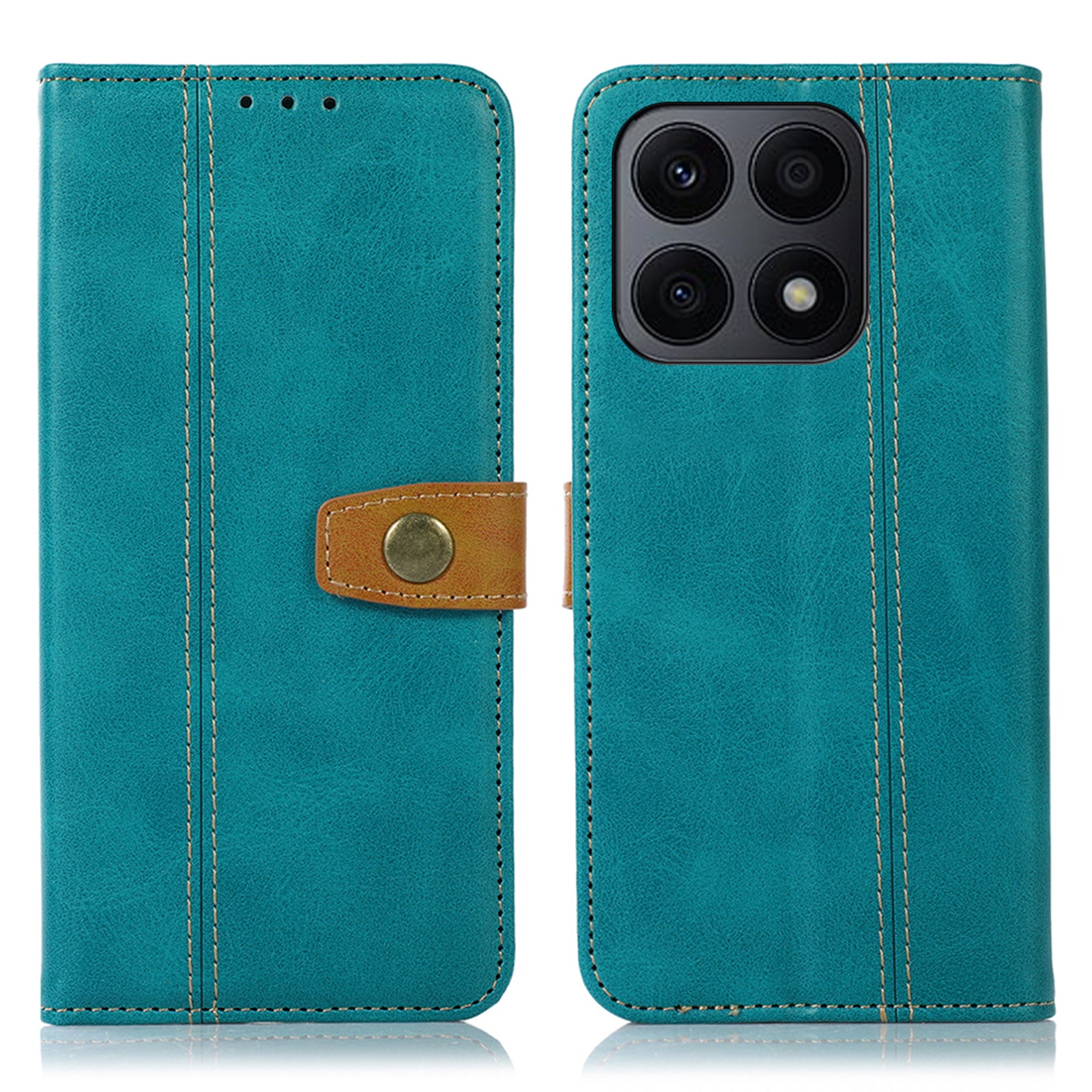 PU Leather Case For Honor X8a 4G Magnetic Flip Stand Wallet Phone Cover