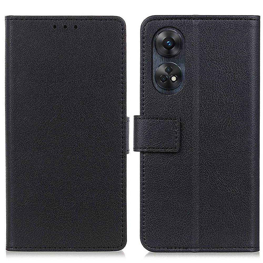 For Oppo Reno8 T 4G PU Leather Phone Wallet Case Stand Magnetic Clasp Phone Cover