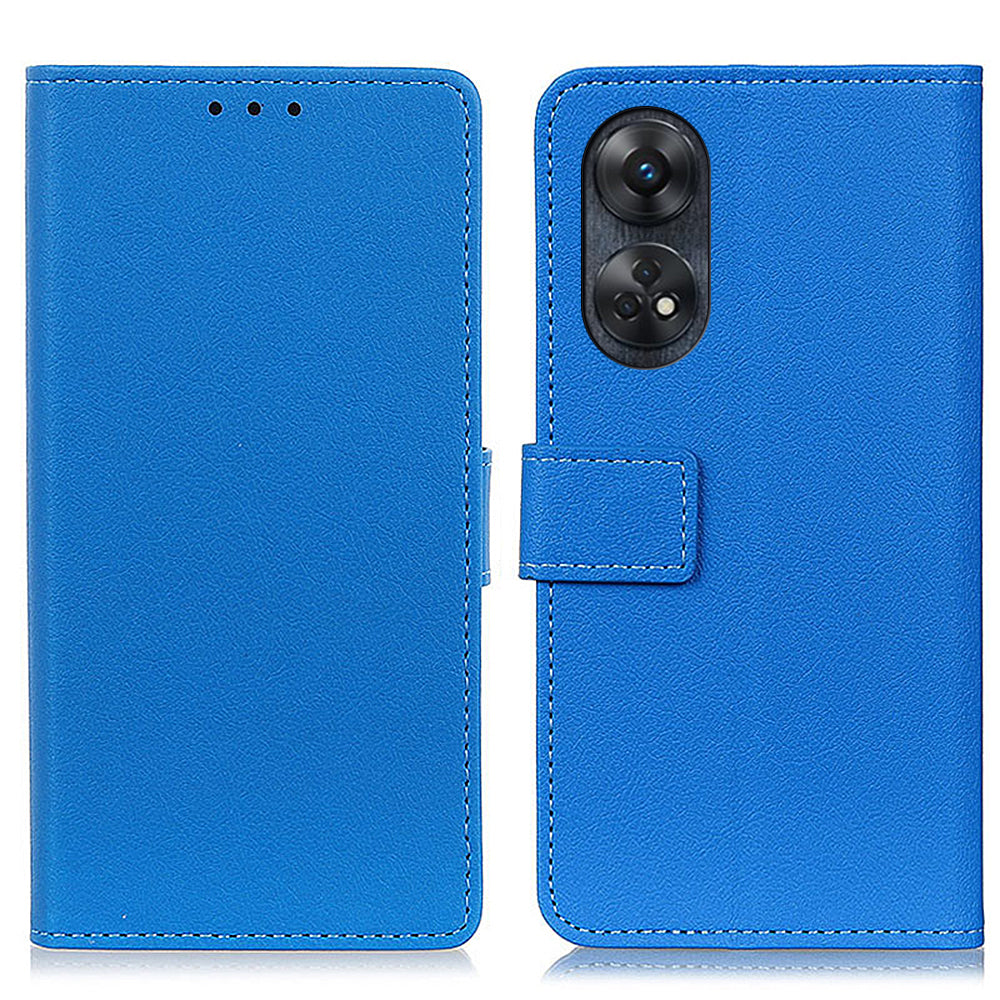 For Oppo Reno8 T 4G PU Leather Phone Wallet Case Stand Magnetic Clasp Phone Cover