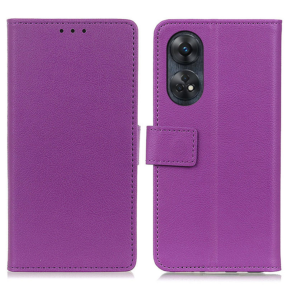 For Oppo Reno8 T 4G PU Leather Phone Wallet Case Stand Magnetic Clasp Phone Cover