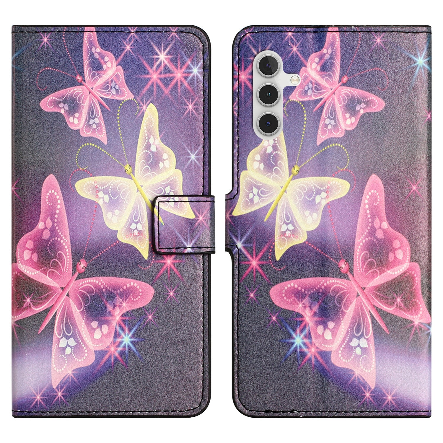 For Samsung Galaxy A24 4G Phone Wallet Case Pattern Printing PU Leather Stand Smartphone Cover