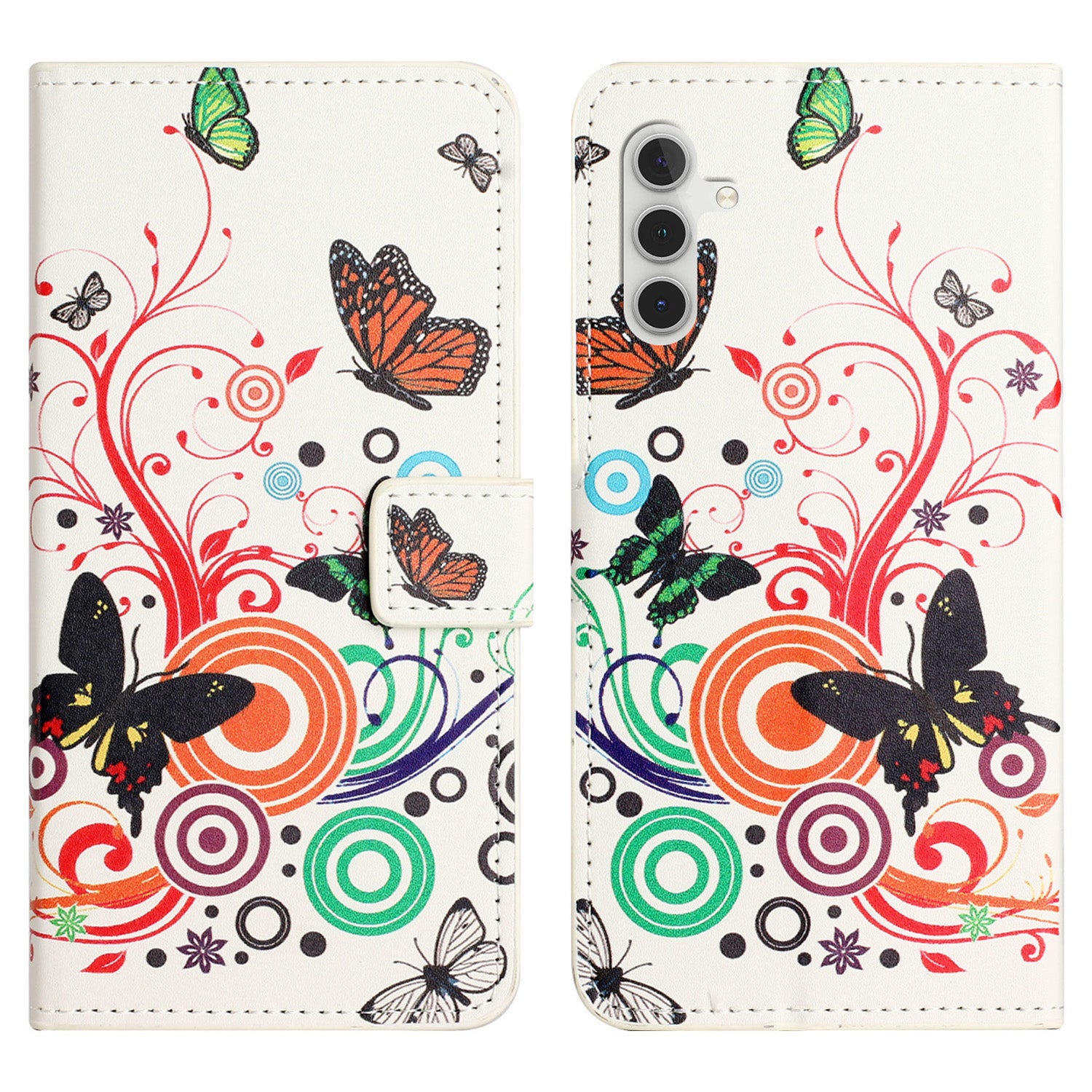 For Samsung Galaxy A24 4G Phone Wallet Case Pattern Printing PU Leather Stand Smartphone Cover