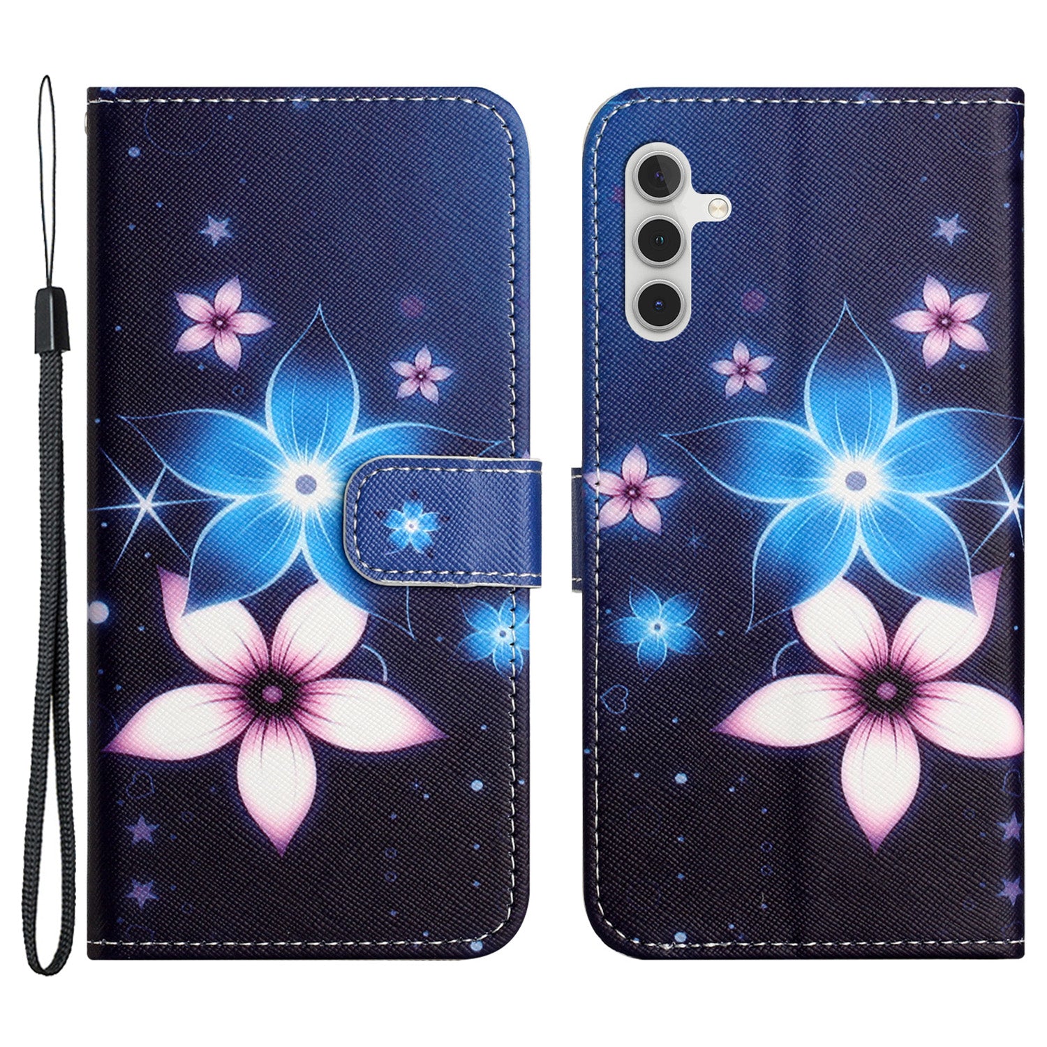 Pouzdro na peněženku pro Samsung Galaxy A24 4G 3D potisk vzoru Flip PU kožený stojánek kryt telefonu