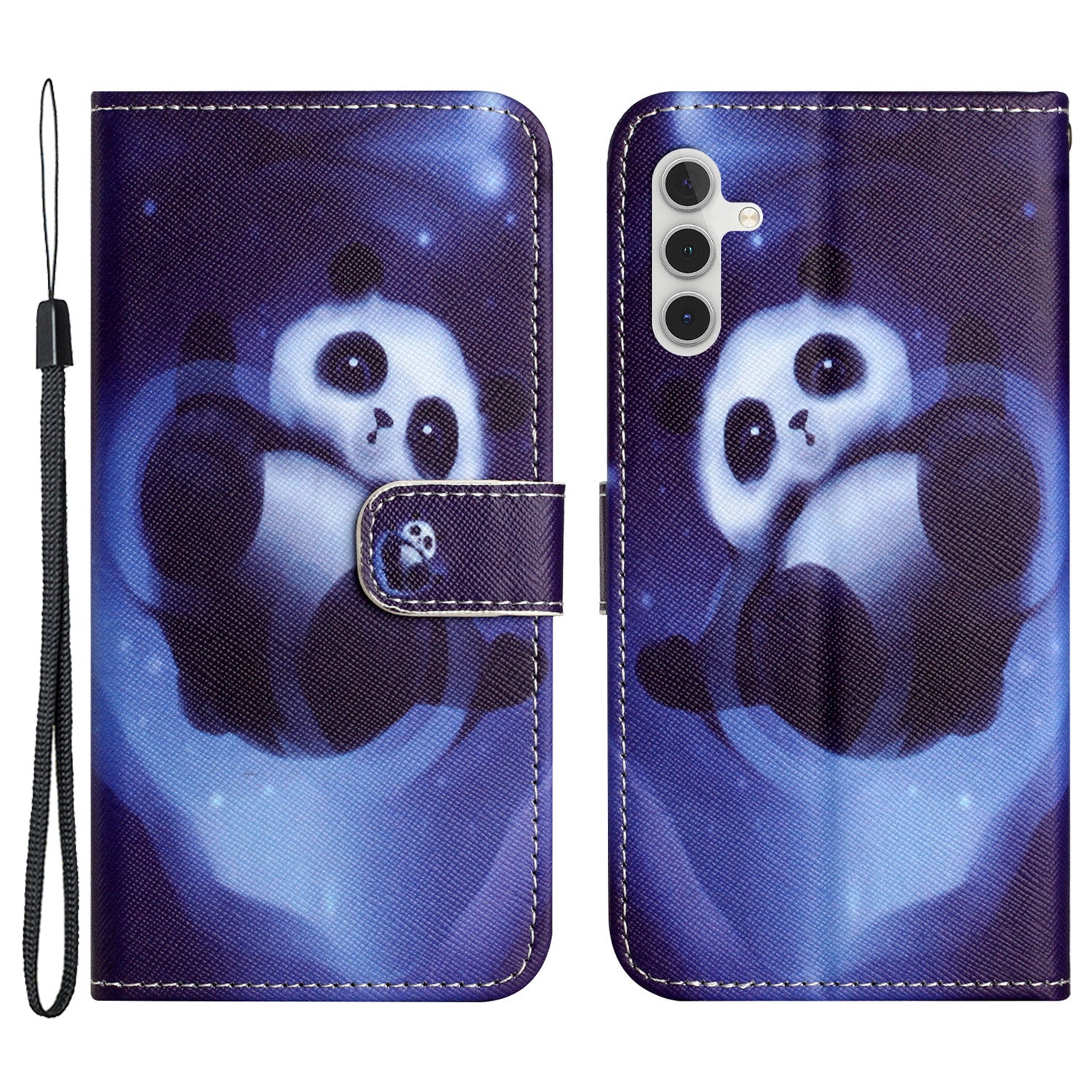 Pouzdro na peněženku pro Samsung Galaxy A24 4G 3D potisk vzoru Flip PU kožený stojánek kryt telefonu