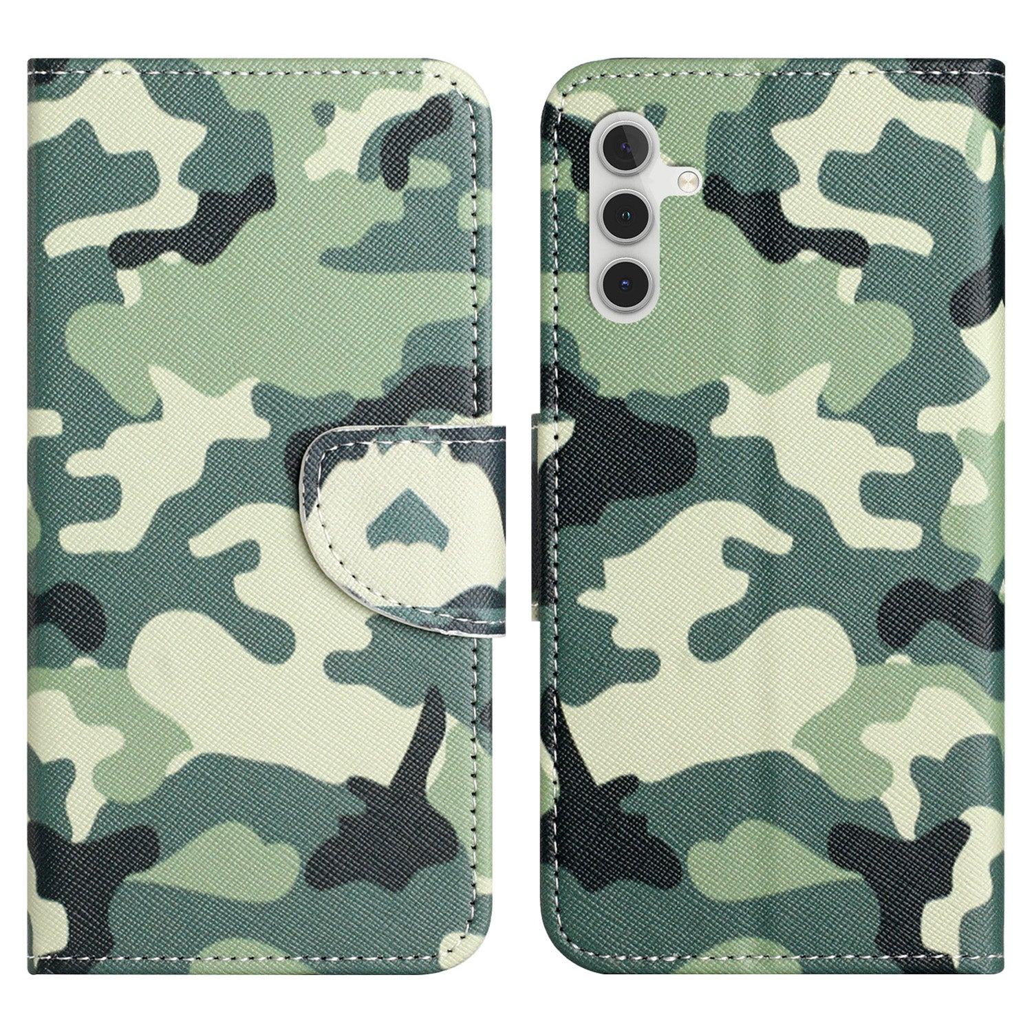 For Samsung Galaxy A24 4G Stand Phone Case Pattern Printing Wallet Phone Leather Cover