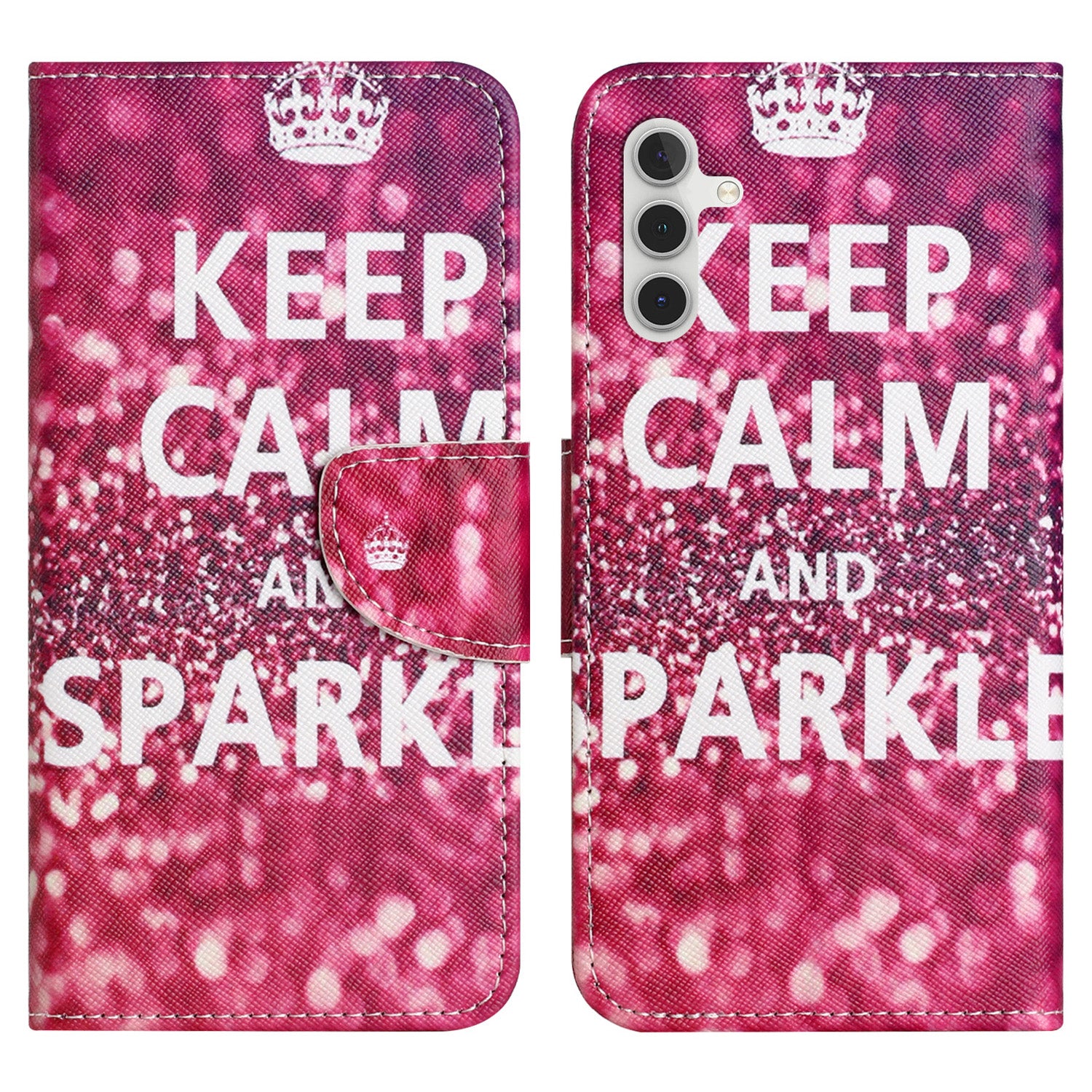 For Samsung Galaxy A24 4G Stand Phone Case Pattern Printing Wallet Phone Leather Cover