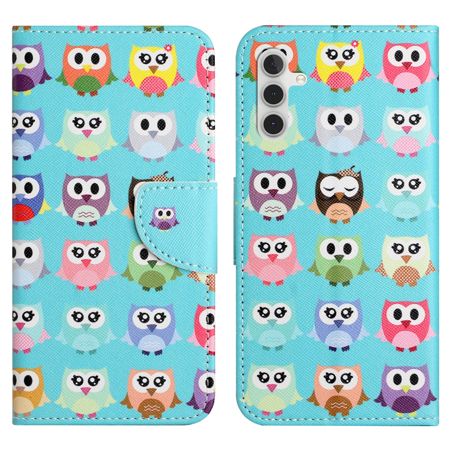 For Samsung Galaxy A24 4G Stand Phone Case Pattern Printing Wallet Phone Leather Cover