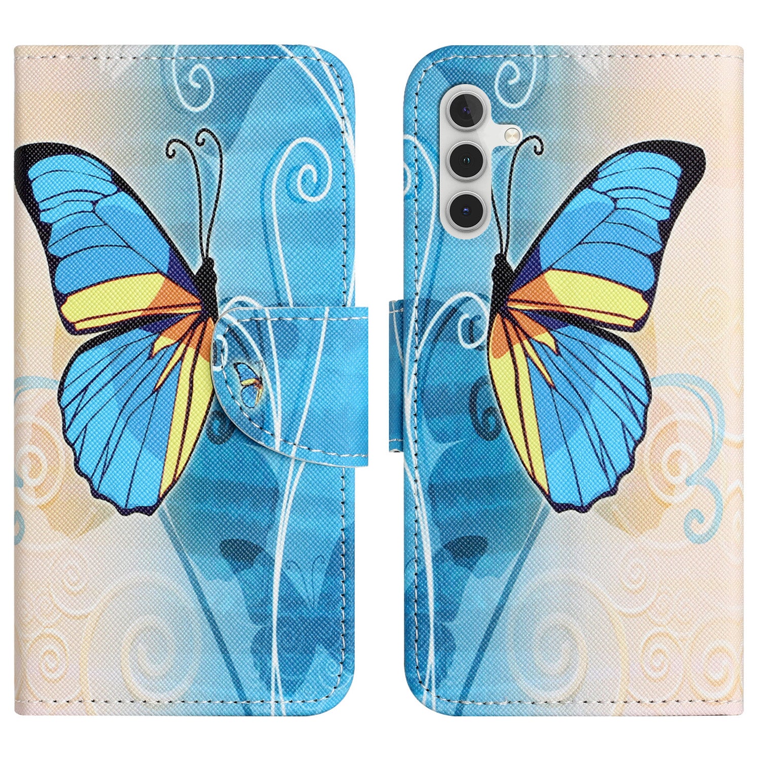 For Samsung Galaxy A24 4G Stand Phone Case Pattern Printing Wallet Phone Leather Cover