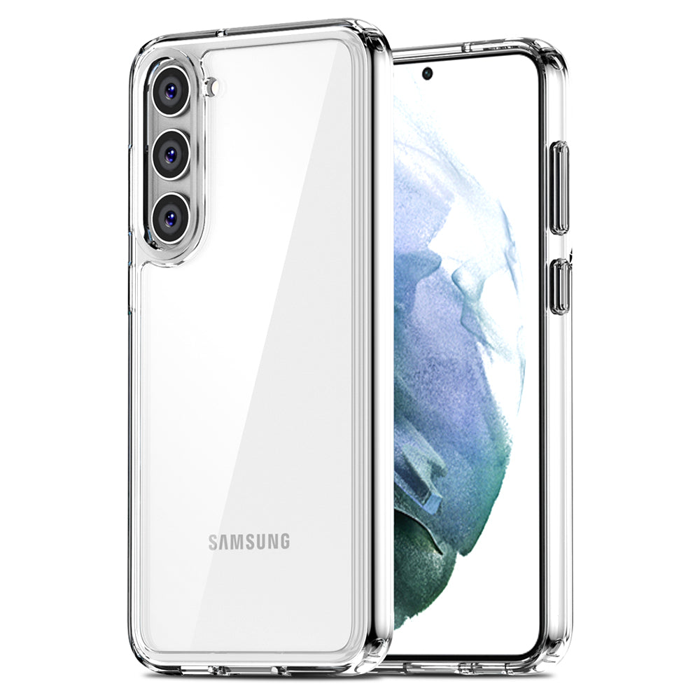 IPAKY Diamond Series for Samsung Galaxy S23 Phone Case High Transparency PC TPU Anti-drop Back Cover