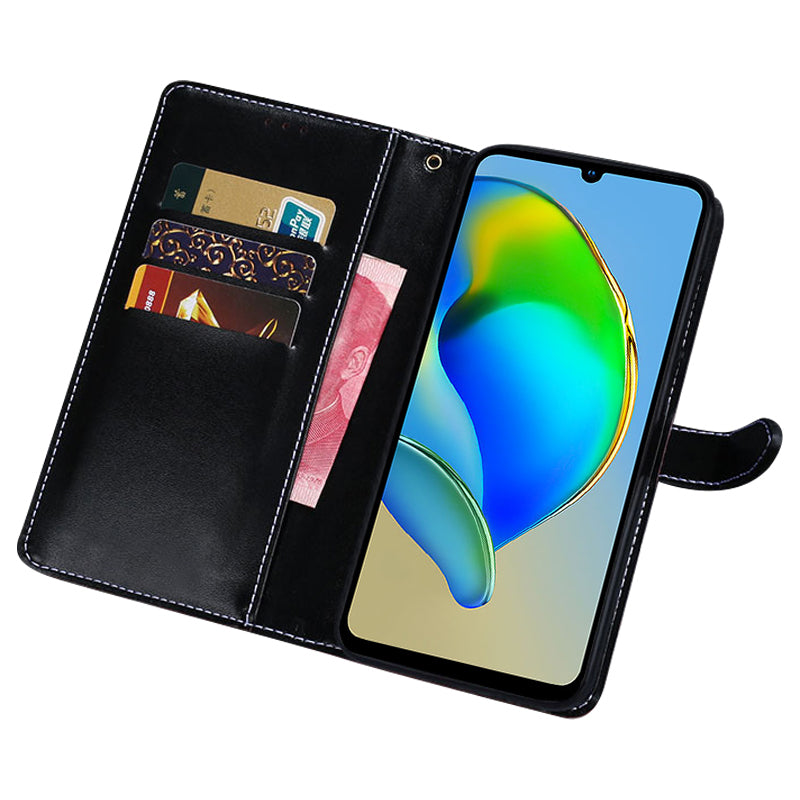 IDEWEI For ZTE Libero 5G III Shockproof Phone Cover Crocodile Texture Flip Leather Wallet Stand Phone Case