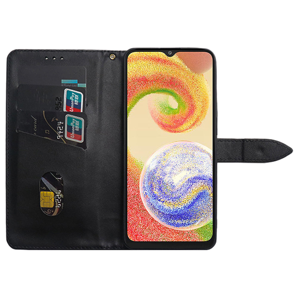 IDEWEI Phone Leather Case for Samsung Galaxy A34 5G Card Slots Stand Mobile Phone Cover