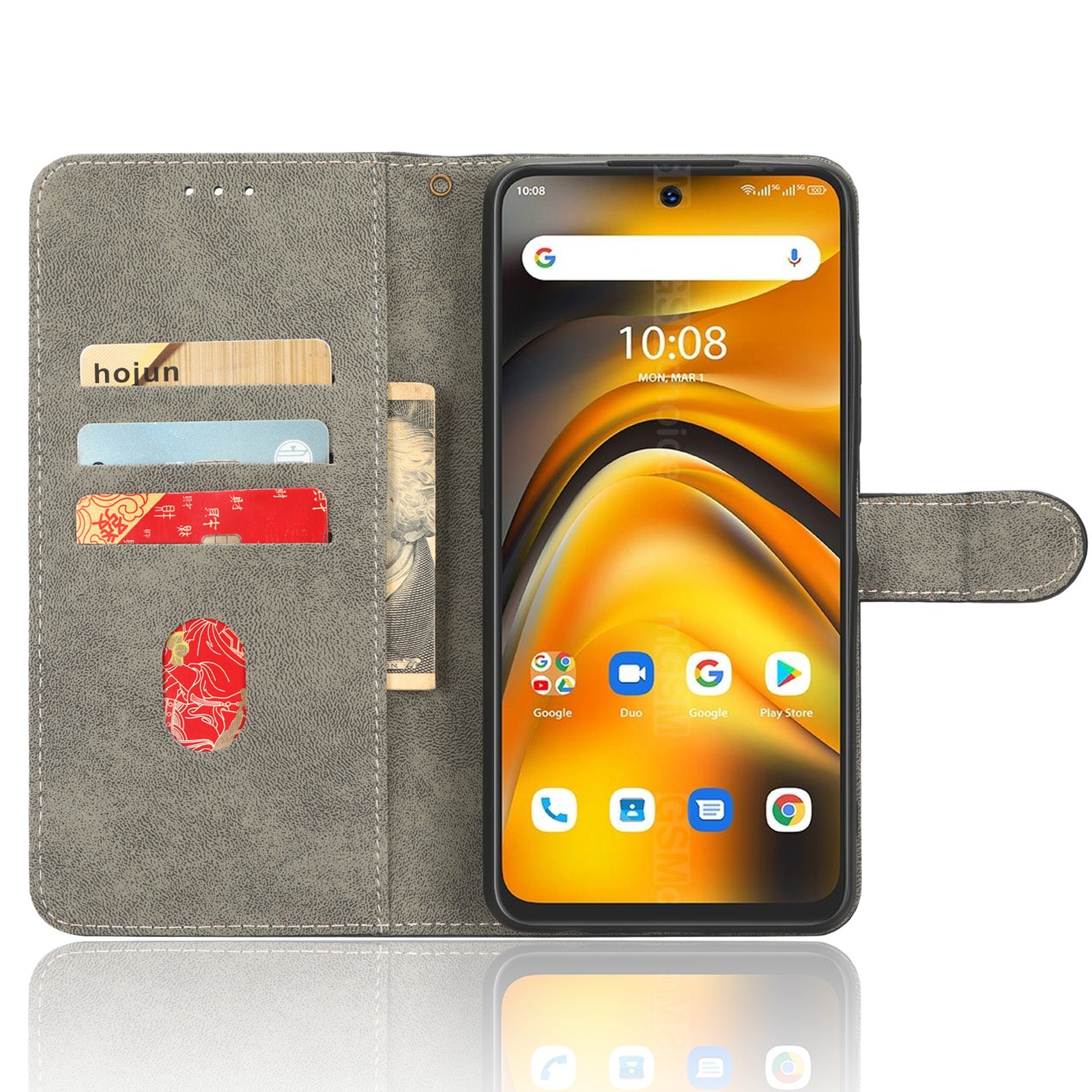 For Umidigi A13 Pro TPU PU Leather Phone Case Phone Stand RFID Blocking Wallet Cover