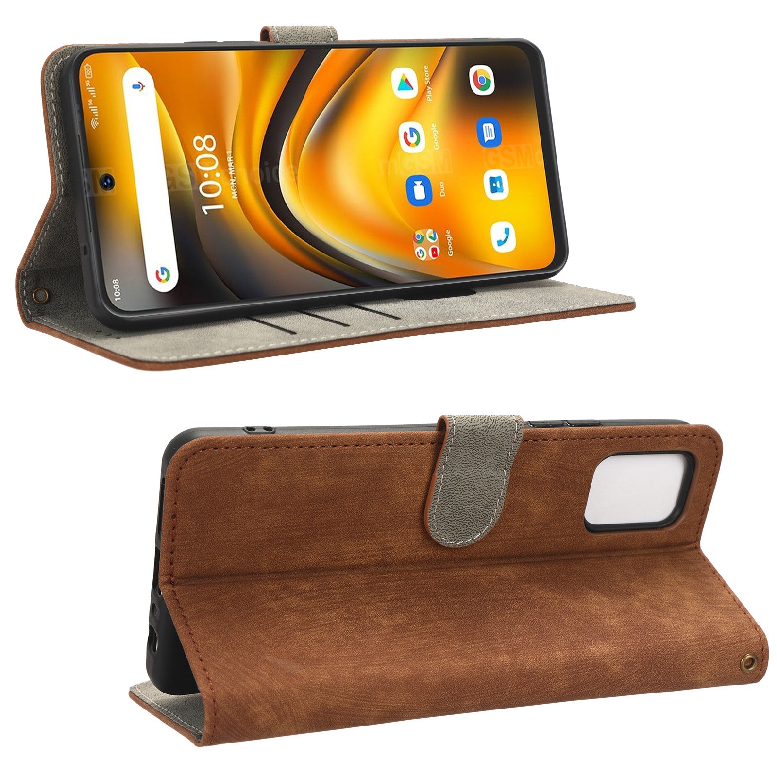 For Umidigi A13 Pro TPU PU Leather Phone Case Phone Stand RFID Blocking Wallet Cover