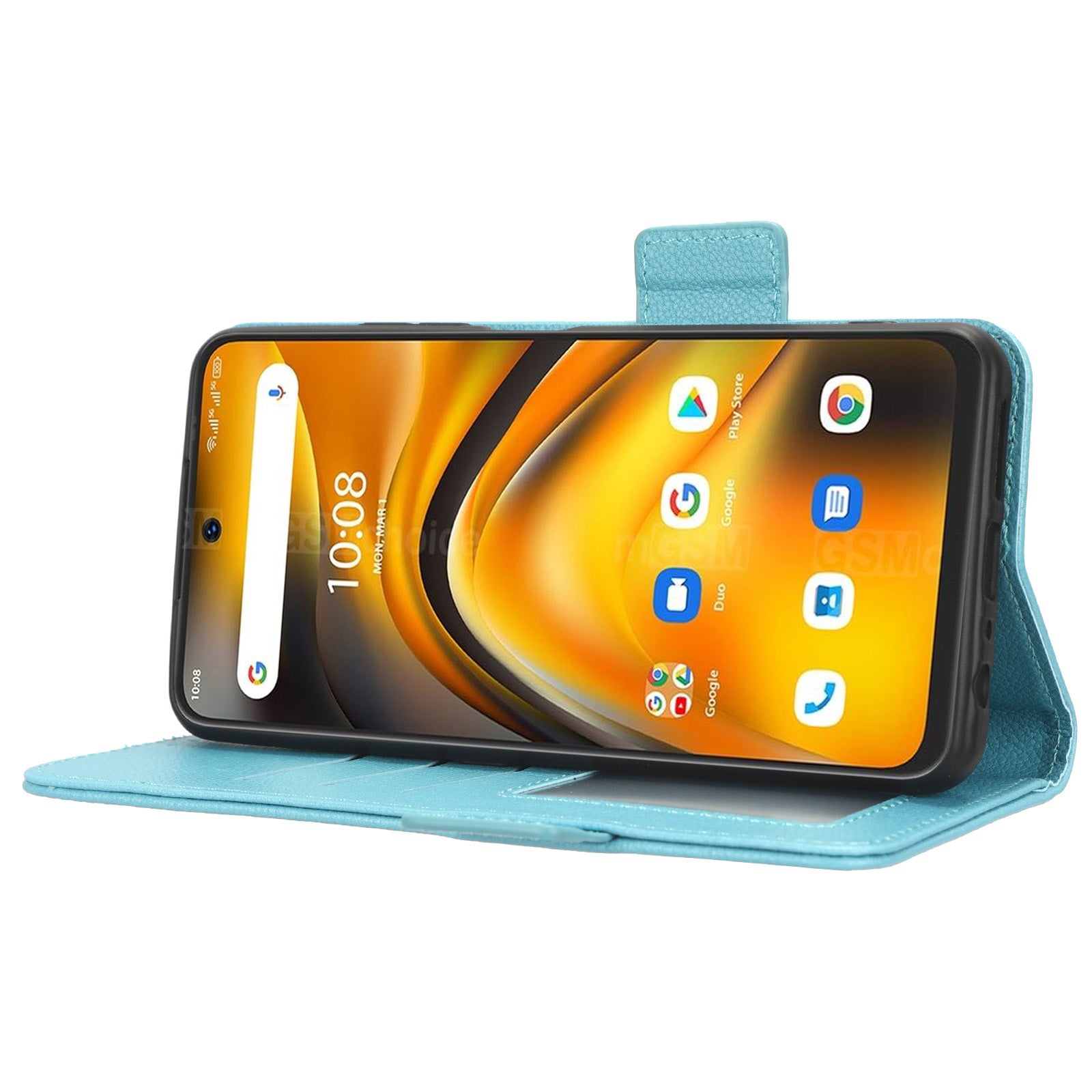 For Umidigi A13 Pro Anti-Dust Phone Cover Wallet Stand Litchi Texture PU Leather Dual Magnetic Clasp Phone Case