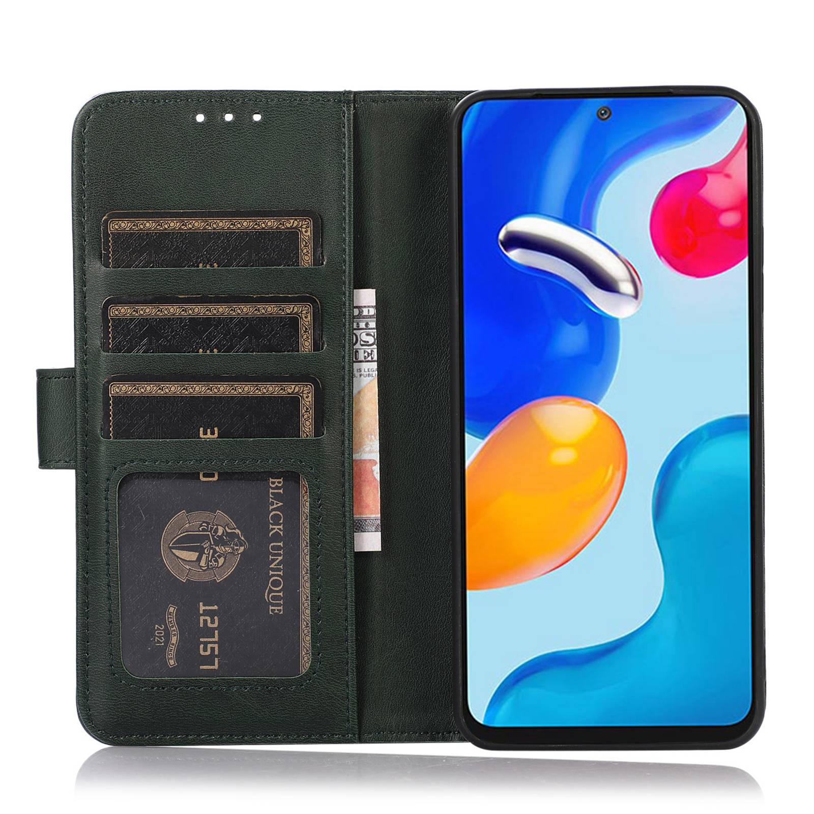 For Samsung Galaxy A24 4G Cowhide Texture Full Protection Phone Case PU Leather Stand Wallet Phone Cover