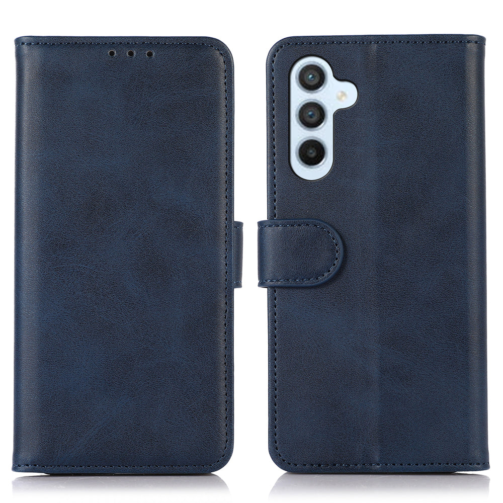 Til Samsung Galaxy A24 4G Kohud Tekstur Fuld beskyttelse Telefon Etui PU Læder Stand Pung Telefon Cover