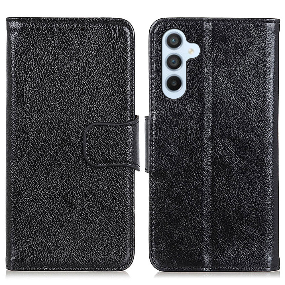 Cell Phone Case For Samsung Galaxy A24 4G Split Leather Nappa Texture Stand Wallet Shockproof Phone Cover