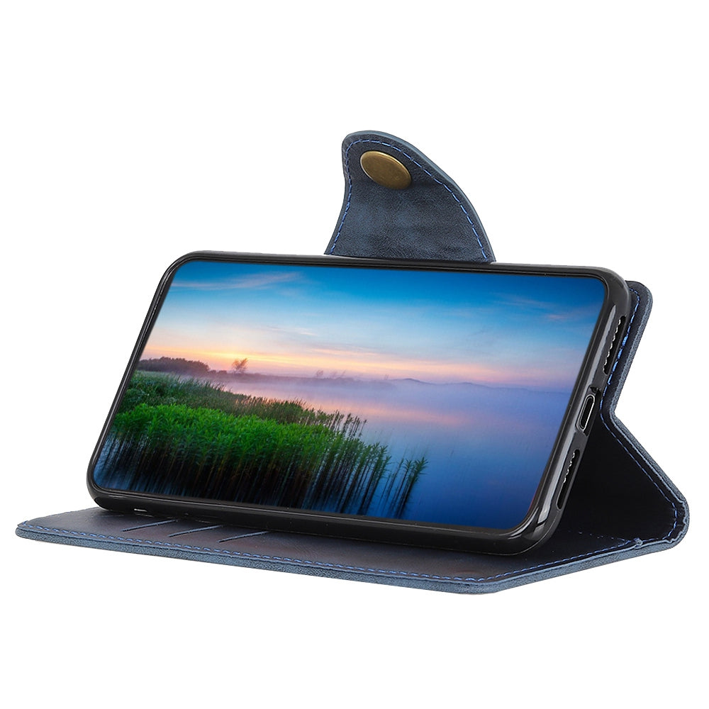 Til Samsung Galaxy A24 4G faldsikkert telefontaske Messingspænde Flip Læder telefonpungcover