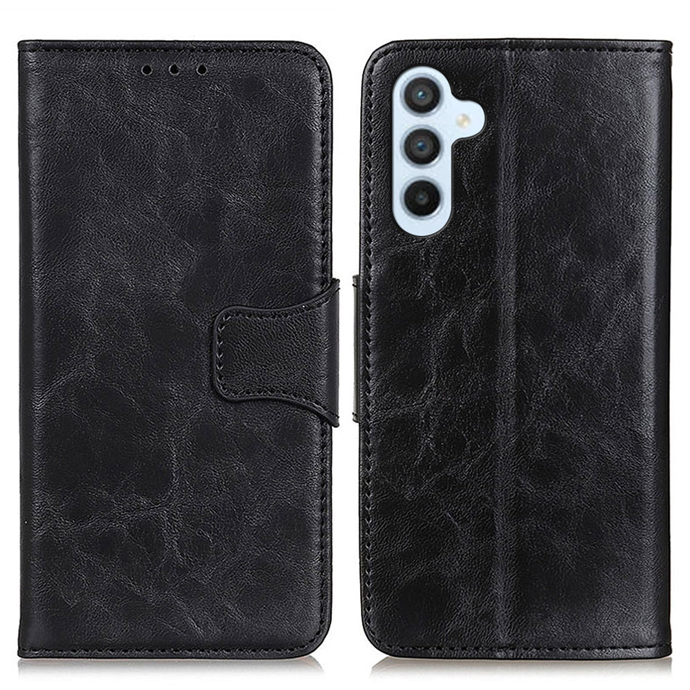 Til Samsung Galaxy A24 4G Crazy Horse Texture Pung Cover Split Læder Telefon Stand Case