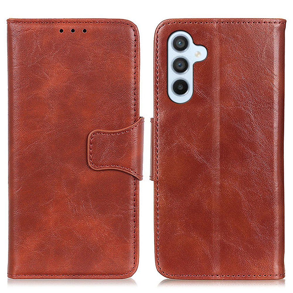 For Samsung Galaxy A24 4G Crazy Horse Texture Wallet Cover Split Leather Phone Stand Case