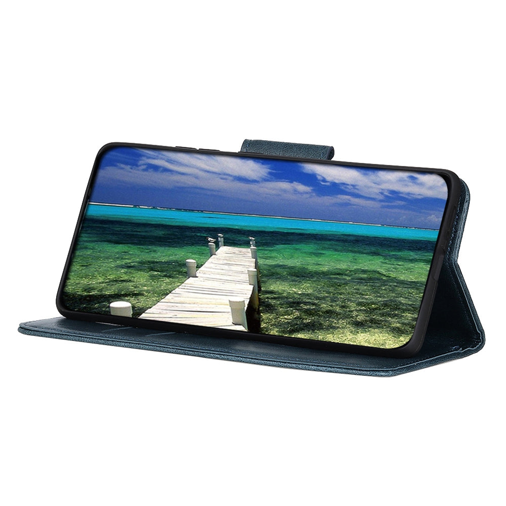 Phone Case for Samsung Galaxy A24 4G Crazy Horse Texture Stand PU Leather Wallet Cover