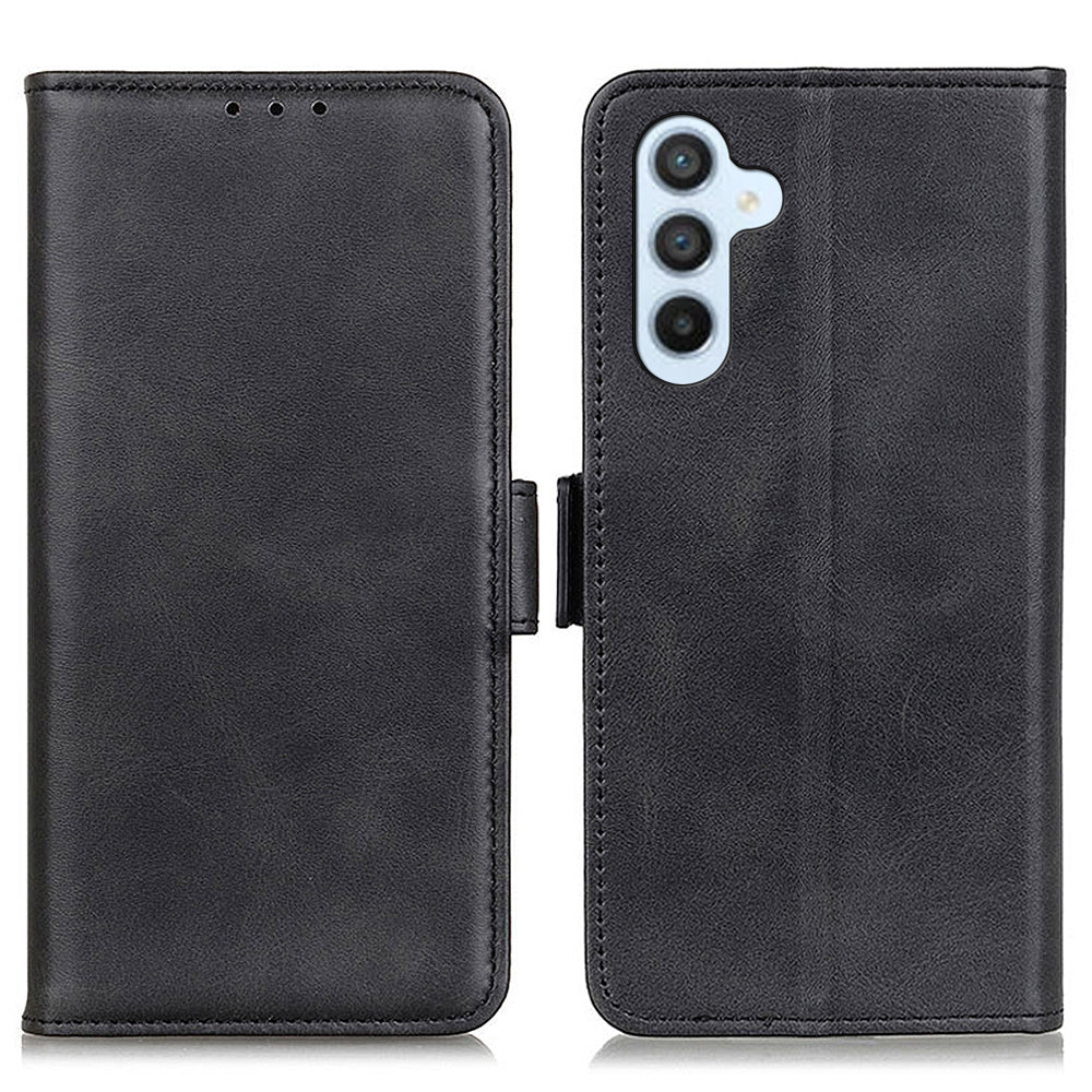 For Samsung Galaxy A24 4G Flip Leather Wallet Cover Cowhide Texture Shockproof Phone Case Stand