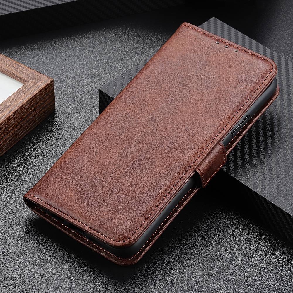 For Samsung Galaxy A24 4G Flip Leather Wallet Cover Cowhide Texture Shockproof Phone Case Stand