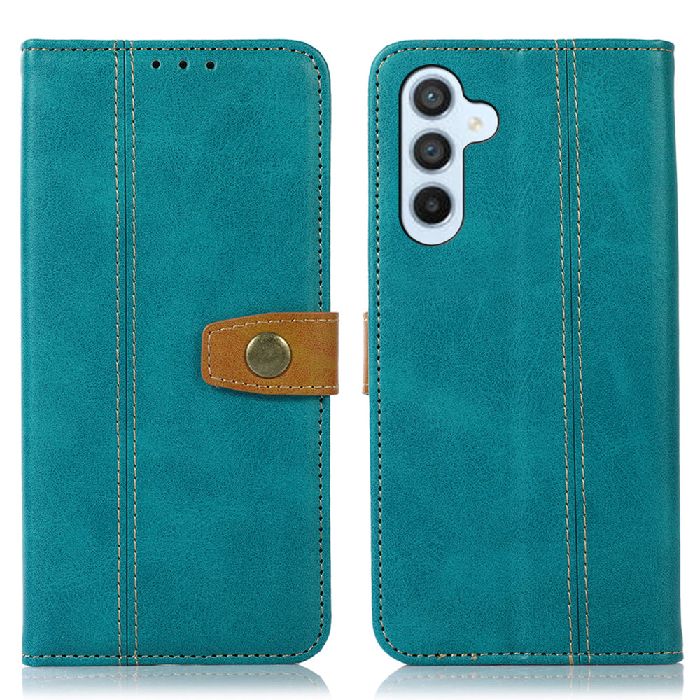 Calf Texture Protective Phone Case for Samsung Galaxy A24 4G Stand Wallet Anti-scratch Mobile Phone Cover