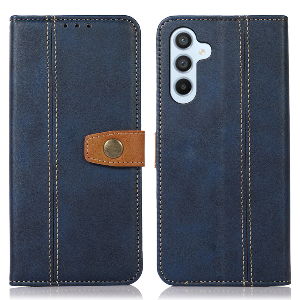 Calf Texture Protective Phone Case for Samsung Galaxy A24 4G Stand Wallet Anti-scratch Mobile Phone Cover