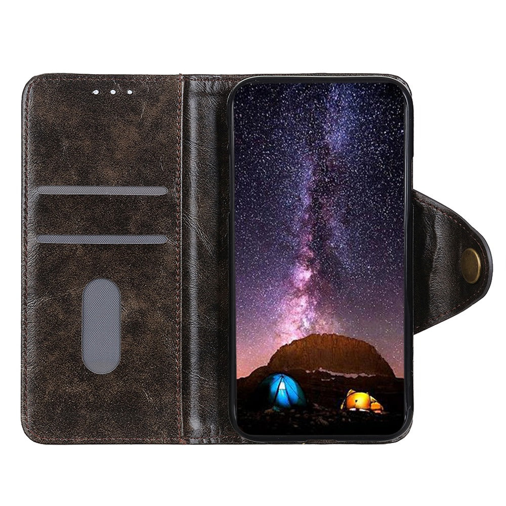 KHAZHEN PU Leather Phone Case For Samsung Galaxy A24 4G Wallet Textured Stand Protective Mobile Phone Cover