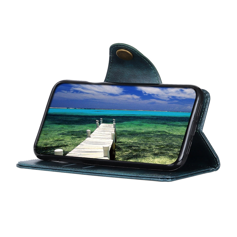 KHAZHEN PU Leather Phone Case For Samsung Galaxy A24 4G Wallet Textured Stand Protective Mobile Phone Cover