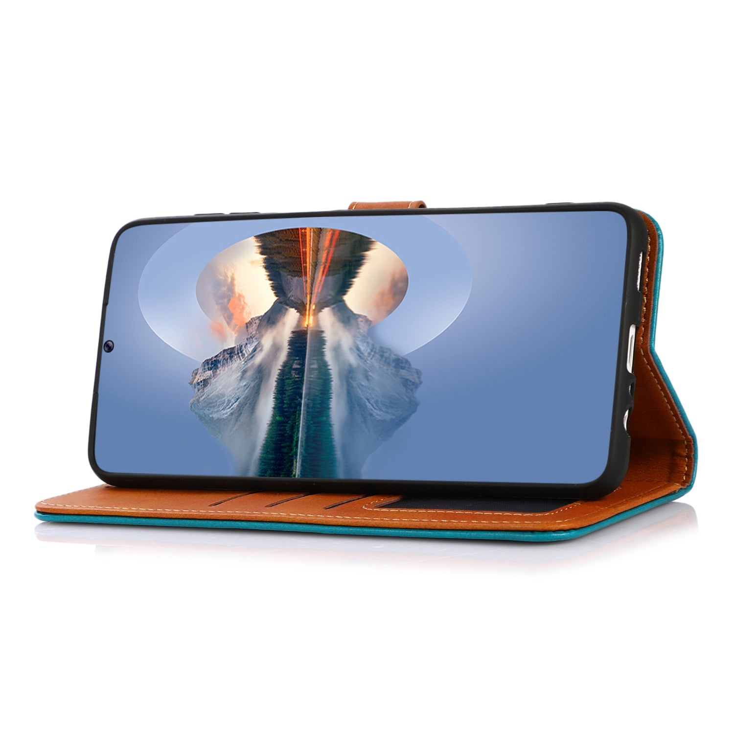 KHAZNEH For Samsung Galaxy A24 4G Anti-scratch PU Leather Phone Cover Wallet Stand Cowhide Texture Protective Phone Case