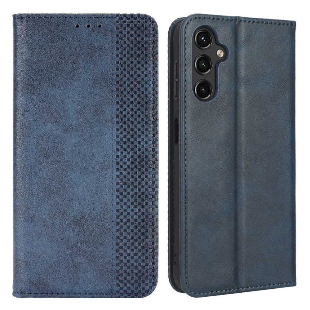 For Samsung Galaxy A14 4G Retro Texture Wallet Leather Stand Mobile Phone Case Phone Cover