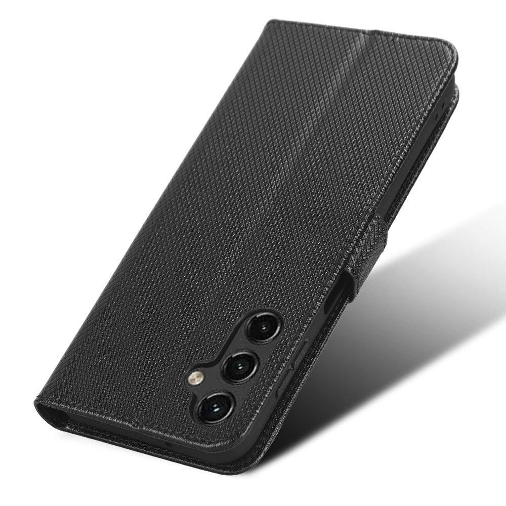 For Samsung Galaxy A14 4G Diamond Texture Leather Wallet Phone Cover Shockproof Phone Stand Case