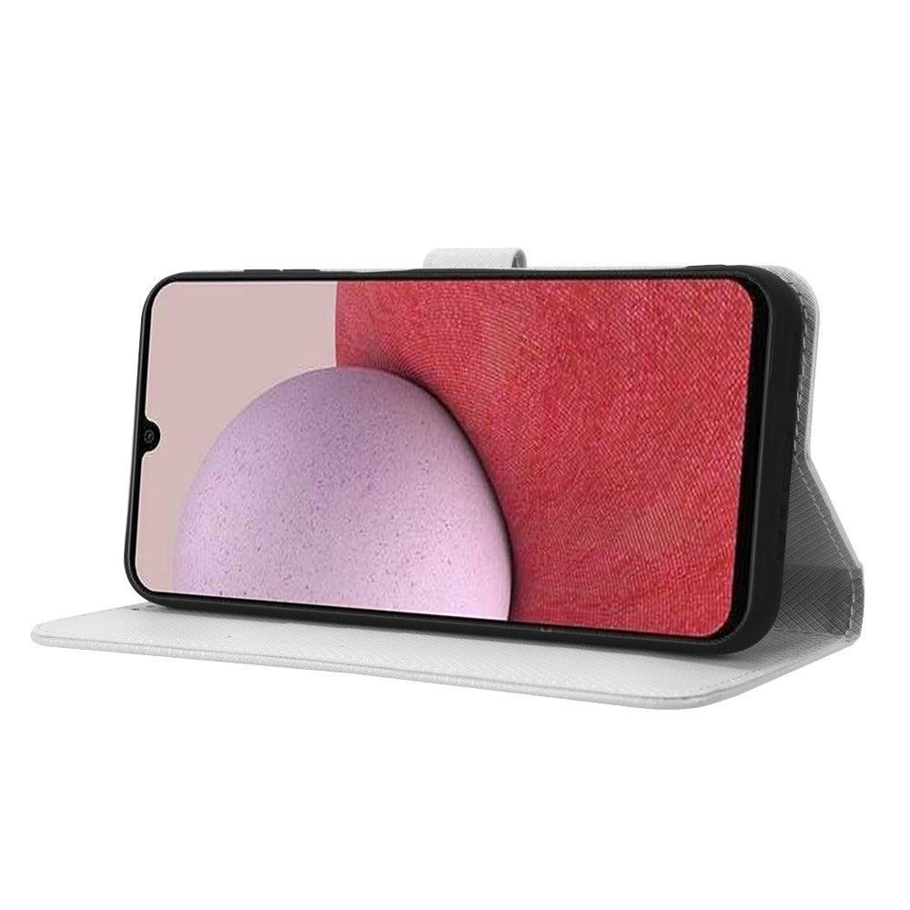 For Samsung Galaxy A14 4G Diamond Texture Leather Wallet Phone Cover Shockproof Phone Stand Case