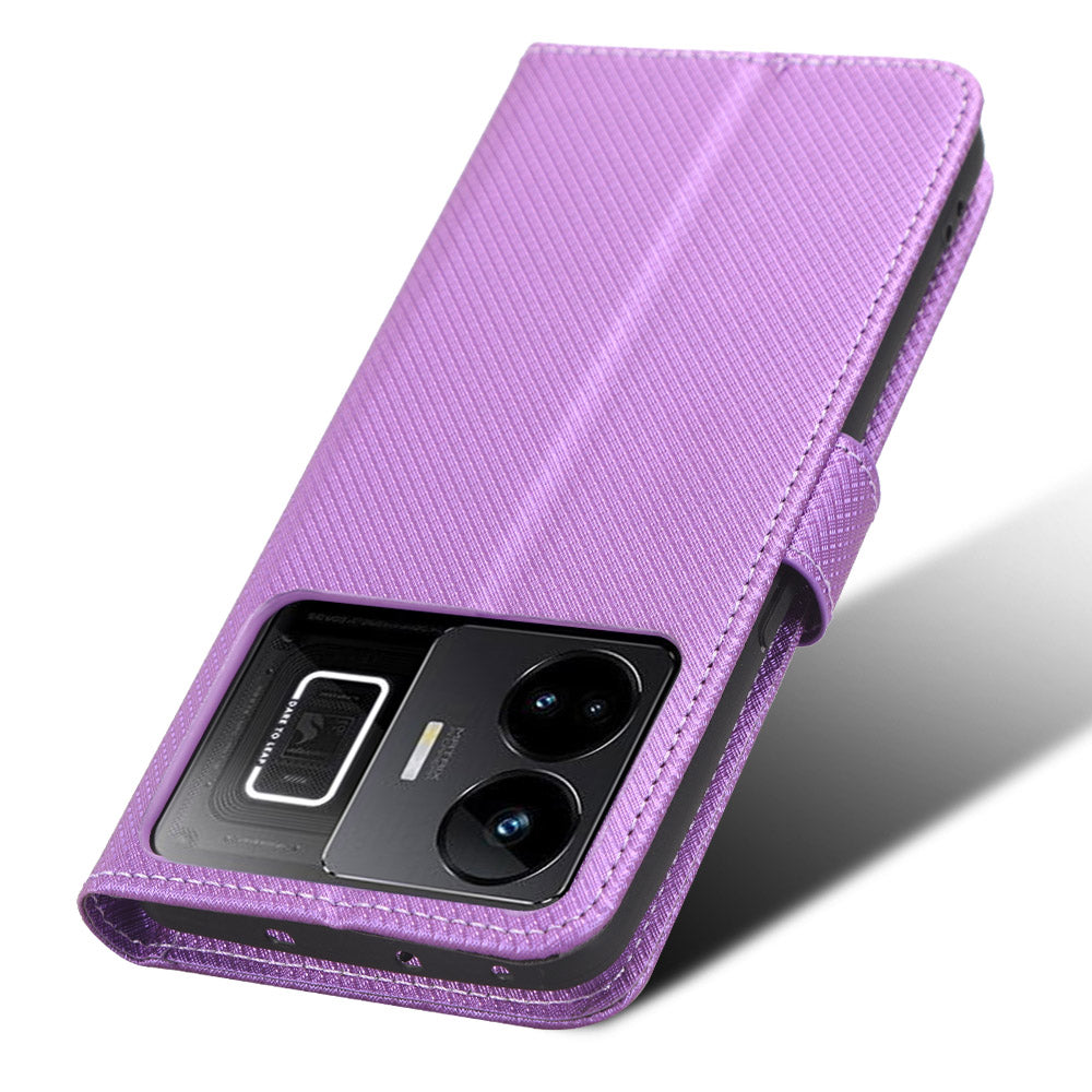 For Realme GT Neo 5 5G Neo 5 240W 5G Realme GT3 5G Wallet Phone Case Diamond Texture Stand Phone Leather Cover
