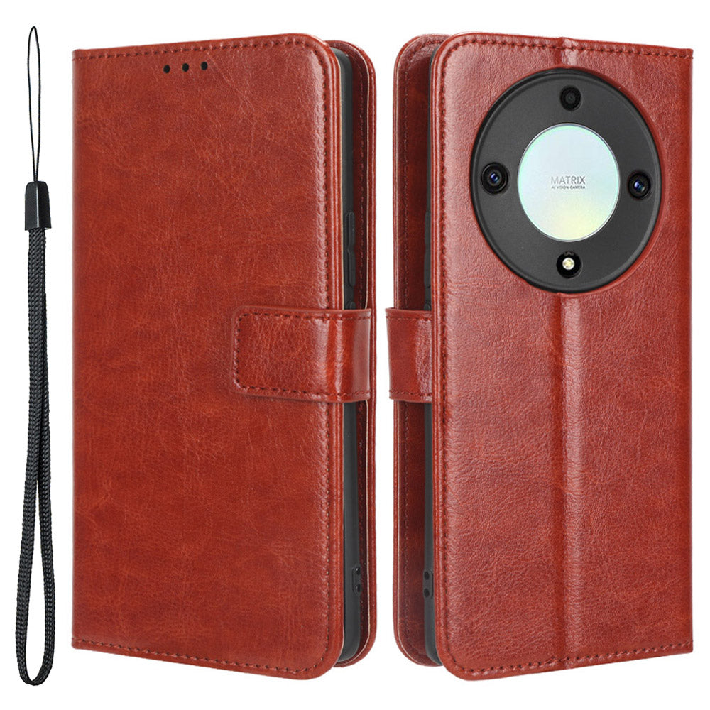 For Honor X9a 5G X40 5G Magic5 Lite 5G Cell Phone Cover Crazy Horse Texture Wallet Stand Phone Leather Case