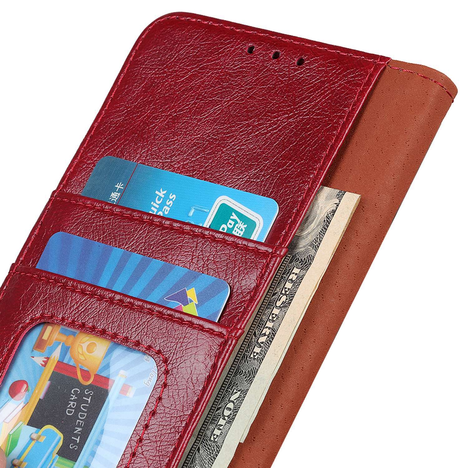 For Xiaomi Redmi 12C 4G 11A 4G Split Leather Protective Phone Case Nappa Texture Stand Flip Wallet Phone Cover