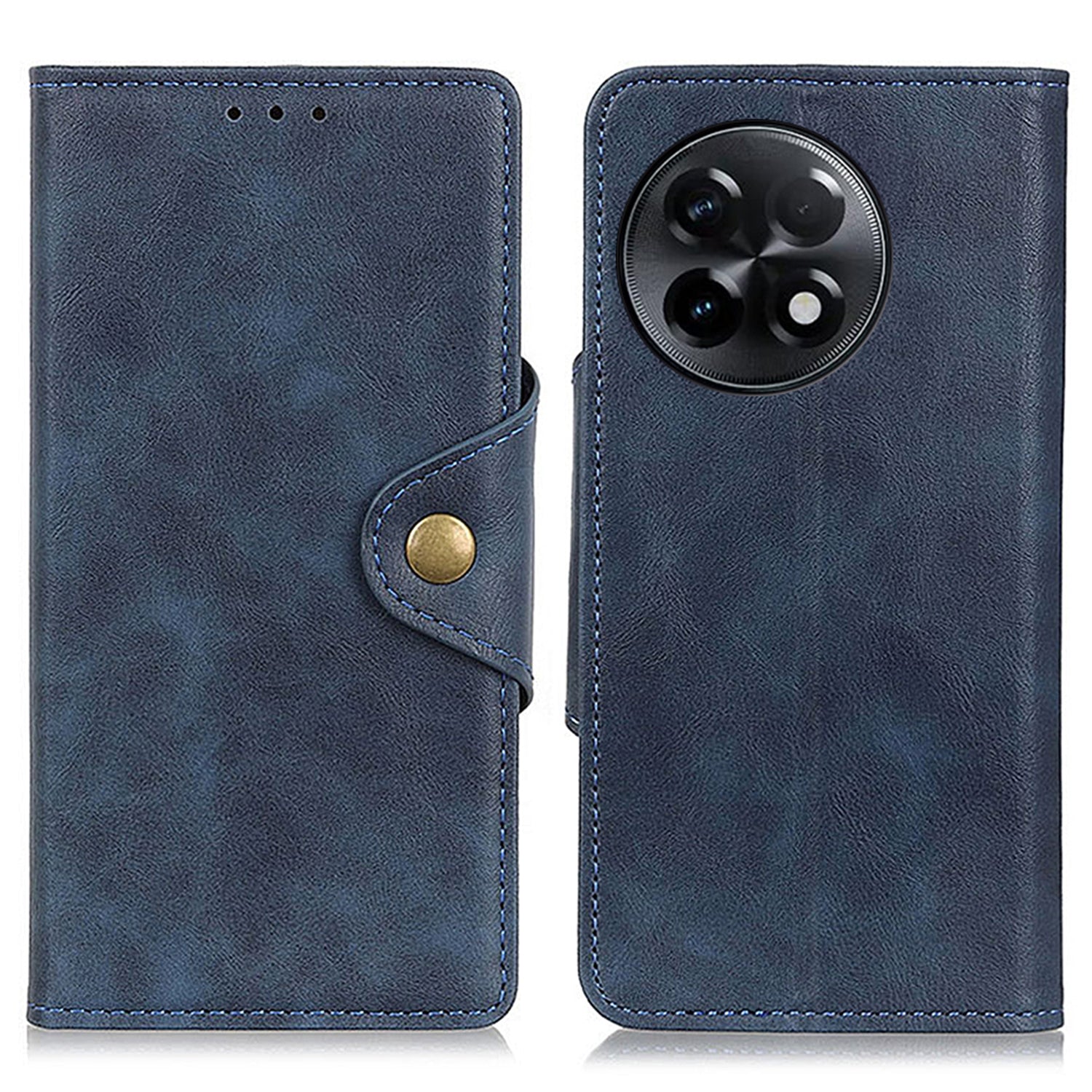 Full Protection Phone Cover For OnePlus Ace 2 5G 11R 5G Brass Buckle Flip Leather Phone Case with Stand Wallet