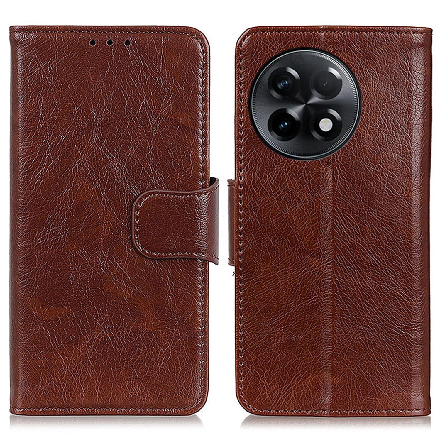 Shockproof Phone Case For OnePlus Ace 2 5G 11R 5G Split Leather Nappa Texture Flip Wallet Stand Cell Phone Cover