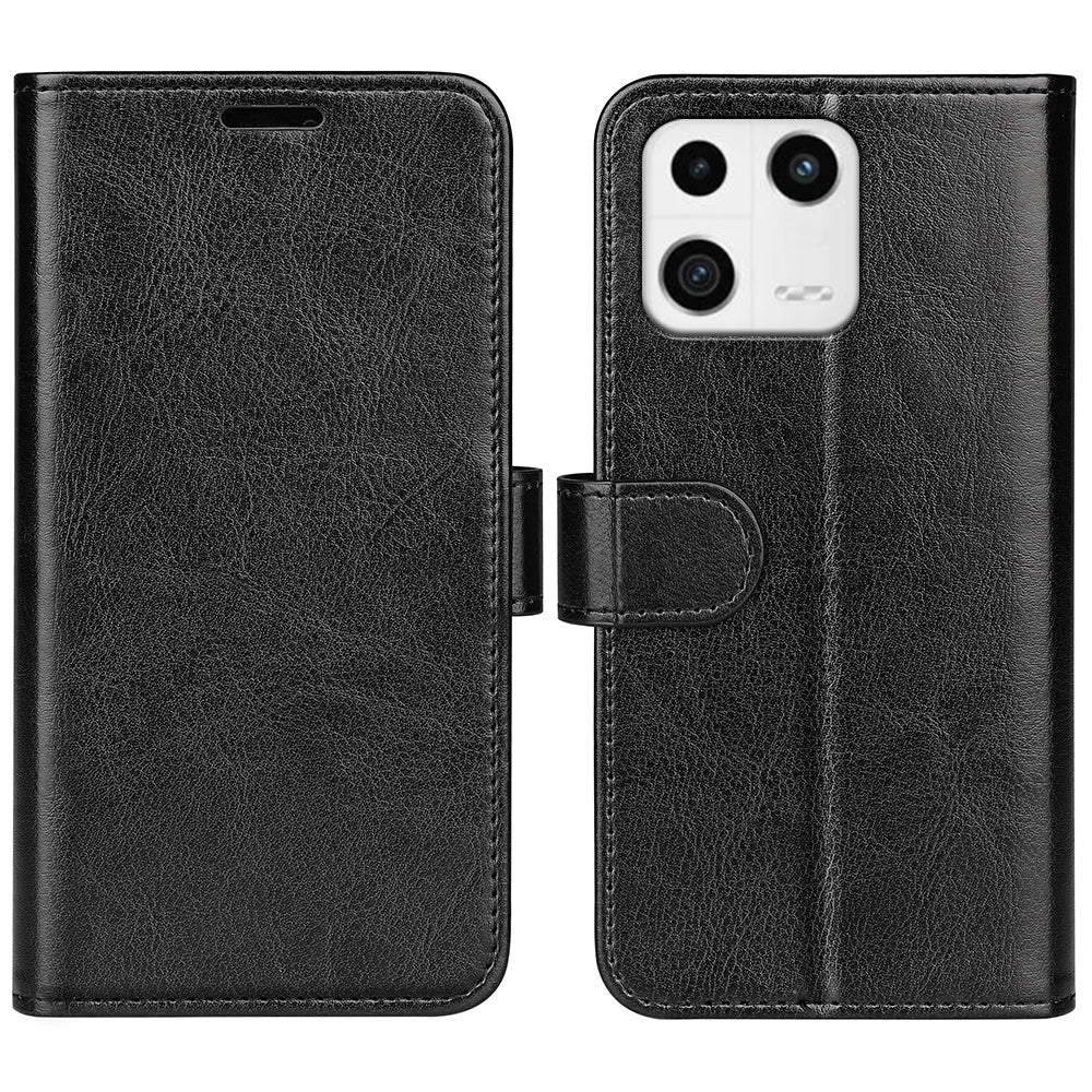 For Xiaomi 13 5G Phone Case Crazy Horse Texture Leather Flip Stand Wallet Shockproof Cell Phone Cover